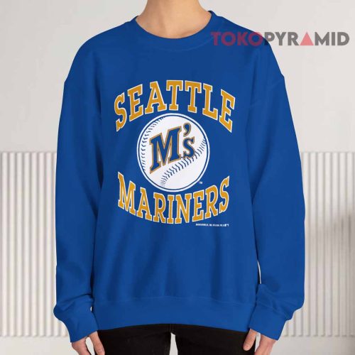 Vintage 90s Seattle Mariners Logo Sweatshirt Blue Vintage 90s Seattle Mariners Logo Sweatshirt Blue