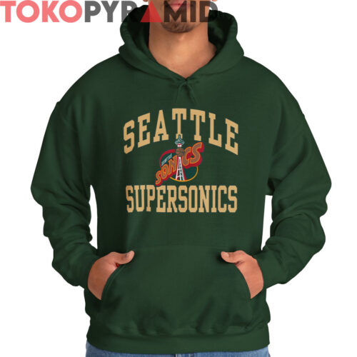 Vintage 90s Seattle Supersonics Logo Shirt