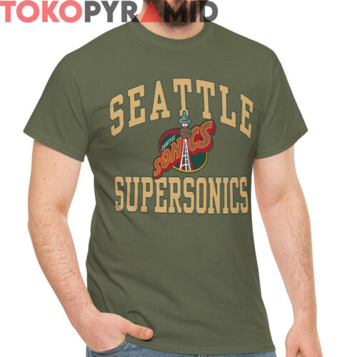 Vintage 90s Seattle Supersonics Logo Shirt