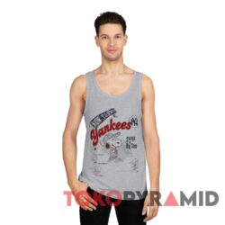 Vintage 90s Snoopy Peanuts Yankees Tee 4 Vintage 90s Snoopy Peanuts Yankees Tee Grey Tank Top