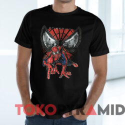 Vintage 90s Spider man T shirt Black T shirt