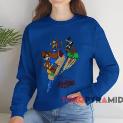 Vintage 90s Splash Mountain Disneyland T shirt Blue Sweatshirt