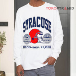 Vintage 90s Syracuse Football 1990 Aloha Bowl Shirt 4 Vintage 90s Syracuse Football 1990 Aloha Bowl Long sleeved