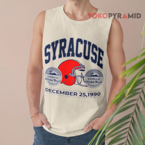 Vintage 90s Syracuse Football 1990 Aloha Bowl Tank Top Vintage 90s Syracuse Football 1990 Aloha Bowl Tank Top