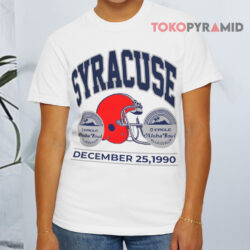 Vintage 90s Syracuse Football 1990 Aloha Bowl White T shirt