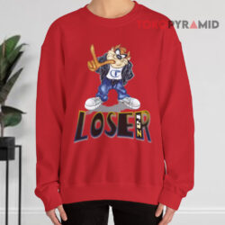 Vintage 90s Tasmanian Devil Taz Loser Shirt 3 Vintage 90s Tasmanian Devil Taz Loser Sweatshirt