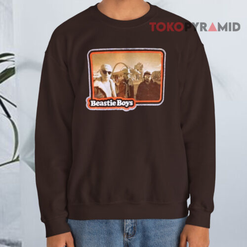 Vintage 90s The Beastie Boys Concert Tour Brown Sweatshirt Vintage 90s The Beastie Boys Concert Tour Brown Sweatshirt