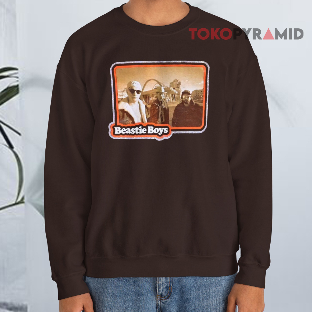 Vintage 90s The Beastie Boys Concert Tour Brown Sweatshirt Vintage 90s The Beastie Boys Concert Tour Brown Sweatshirt