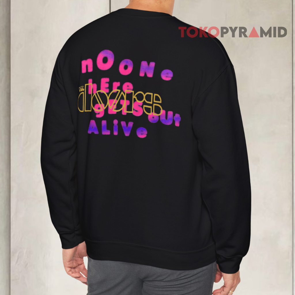 Vintage 90s The Doors No One Here Gets Out Alive Sweatshirt Back Vintage 90s The Doors No One Here Gets Out Alive Sweatshirt Back