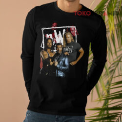 Vintage 90's The Outsiders Kevin Nash Scott Hall WCW NWO Wrestling Razor Ramon Shirt 4 Vintage 90's The Outsiders Kevin Nash Scott Hall Wcw Nwo Wrestling Razor Ramon Long sleeved