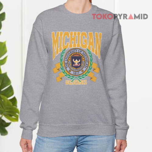 Vintage 90s University Of Michigan College Sweatshirt