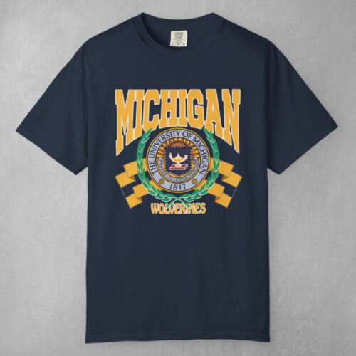 Vintage 90s University Of Michigan College T shirt