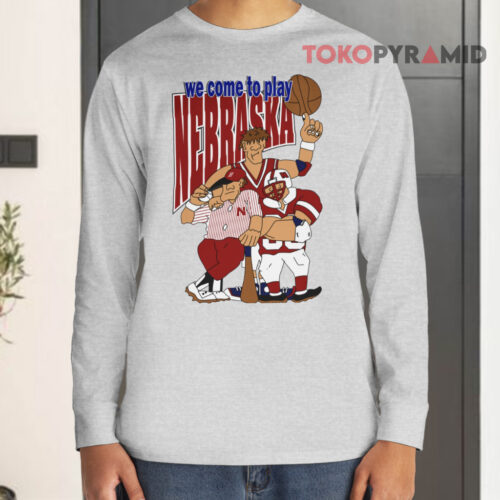 Vintage 90s University Of Nebraska Cornhuskers Basketball Football Long sleeved Vintage 90s University Of Nebraska Cornhuskers Basketball Football Long sleeved