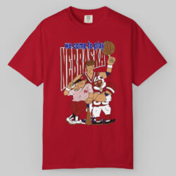 Vintage 90s University Of Nebraska Cornhuskers Basketball Football T shirt