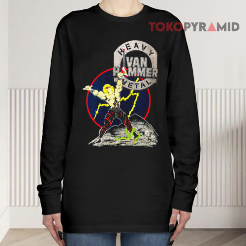 Vintage 90s Wcw Van Hammer Heavy Metal Long sleeved Vintage 90s Wcw Van Hammer Heavy Metal Long sleeved