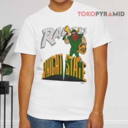 Vintage 90s Wright State Raiders White T shirt