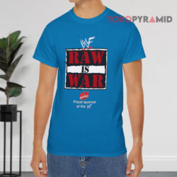 Vintage 90s Wwf Raw Is War Blue T shirt