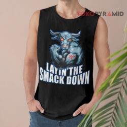 Vintage 90s Wwf Rock Layin' The Smack Down Wrestling Tank Top