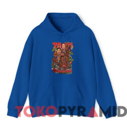 Vintage 95 96 Chicago Bulls 70 Wins Caricature T shirt Blue Hoodie
