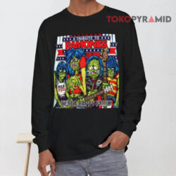 Vintage A Tribute To Ramones We're A Happy Family 2003 Long sleeved