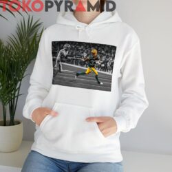 Vintage Aaron Jones Byron Jones Funny Picture Aaron Jones Green Bay Packers Waving Goodbye to Dallas Cowboys Byron Jones Rare White Hoodie