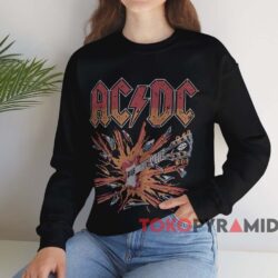 Vintage ACDC Blow Up T-shirt 3 Vintage Acdc Blow Up T shirt Black Sweatshirt