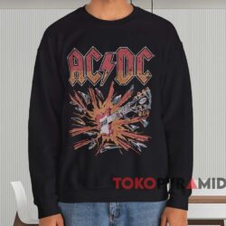 Vintage ACDC Blow Up T-shirt 4 Vintage Acdc Blow Up T shirt Black Sweatshirt