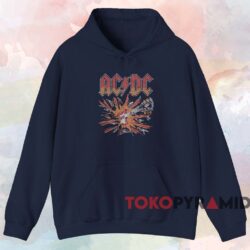 Vintage ACDC Blow Up T-shirt 2 Vintage Acdc Blow Up T shirt Navy Hoodie
