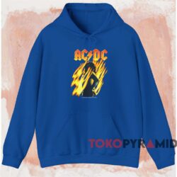 Vintage ACDC Bonfire T-shirt 2 Vintage Acdc Bonfire T shirt Blue Hoodie