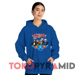 Vintage Aerosmith 1977 Us Rocks Tour T-shirt 2 Vintage Aerosmith 1977 Us Rocks Tour T shirt Blue Hoodie