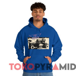 Vintage Aerosmith Pump Truck T-Shirt 2 Vintage Aerosmith Pump Truck T shirt Blue Hoodie