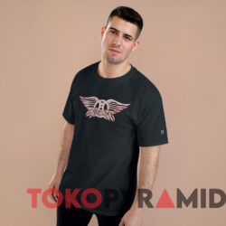 Vintage Aerosmith Wing Logo T-Shirt 1 Vintage Aerosmith Wing Logo T shirt Black T shirt