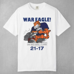 Vintage Alabama Vs Auburn 1986 Iron Bowl War Eagle T shirt