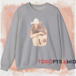 Vintage Alan Jackson High Mileage T shirt Grey Sweatshirt