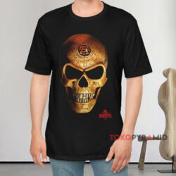 Vintage Alchemy Gothic Omega Skull Black T shirt