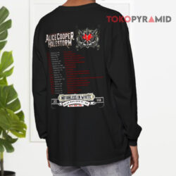 Vintage Alice Cooper Halestorm 2019 Tour Shirt 4 Vintage Alice Cooper Halestorm 2019 Tour Long sleeved Back