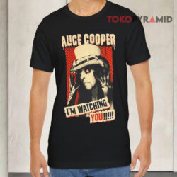 Vintage Alice Cooper I'm Watching You Black T shirt