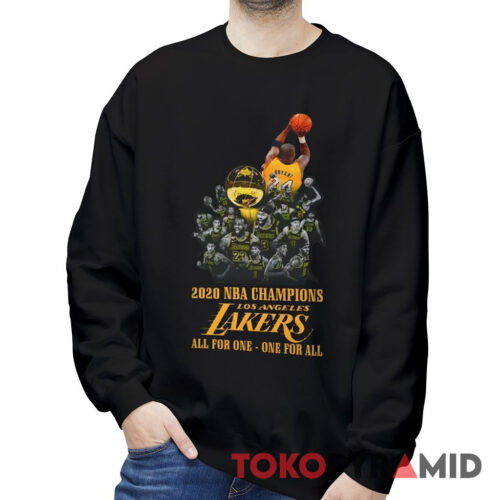 Vintage All For One One For All Lakers 2020 Rare NBA Champions Sweatshirt