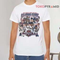 Vintage All Star Game 1996 MLB Caricature Shirt 3 Vintage All Star Game 1996 MLB Caricature Shirt Front