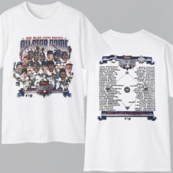 Vintage All Star Game 1996 MLB Caricature T shirt