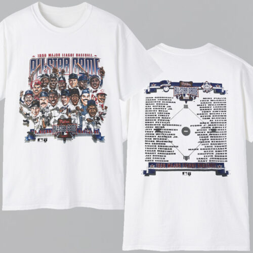 Vintage All Star Game 1996 MLB Caricature T shirt Vintage All Star Game 1996 MLB Caricature T shirt