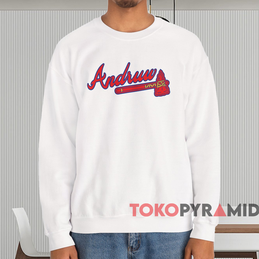 Vintage Andruw Jones Atlanta Braves Shirt White Sweatshirt Vintage Andruw Jones Atlanta Braves Shirt White Sweatshirt
