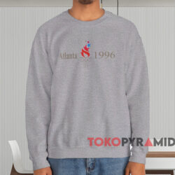 Vintage Atlanta 1996 Champion T-shirt 3 Vintage Atlanta 1996 Champion T shirt Grey Sweatshirt