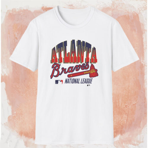 Vintage Atlanta Braves National League Shirt White T shirt