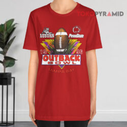 Vintage Auburn Vs Penn State Outback Bowl Tampa Bay 1996 Shirt 4 Vintage Auburn Vs Penn State Outback Bowl Tampa Bay 1996 Red T shirt