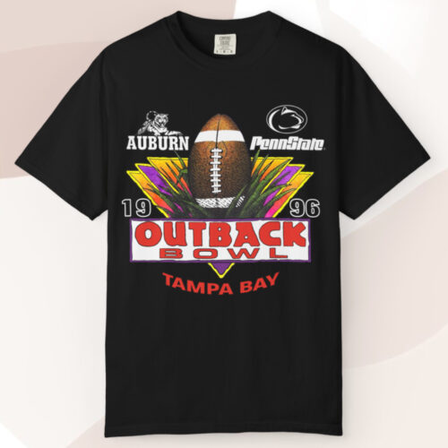 Vintage Auburn Vs Penn State Outback Bowl Tampa Bay 1996 T shirt Vintage Auburn Vs Penn State Outback Bowl Tampa Bay 1996 T shirt