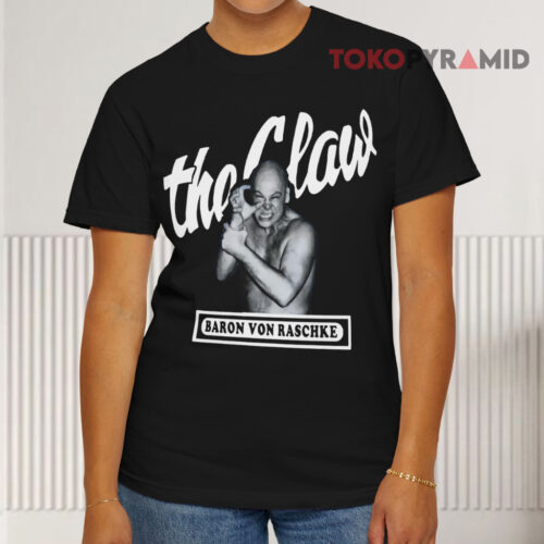 Vintage Awa Baron Von Raschke The Claw Black T shirt Vintage Awa Baron Von Raschke The Claw Black T shirt