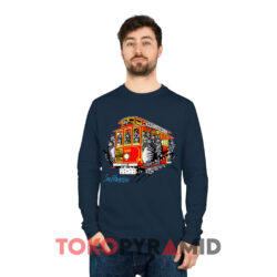 Vintage B Kliban Cats Cable Car San Francisco Shirt 3 Vintage B Kliban Cats Cable Car San Francisco Navy Long sleeved