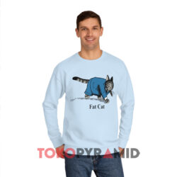 Vintage B Kliban Crazy 1975 Fat Cat Blue Sweatshirt