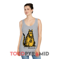 Vintage B Kliban Momcat Crazy Grey Tank Top